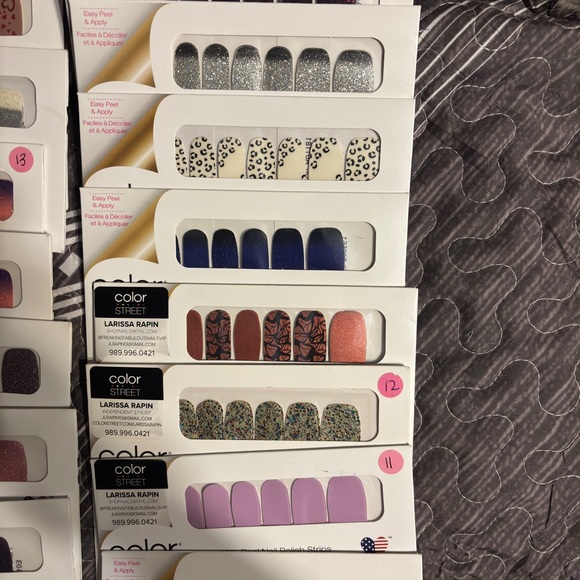 Color Street Press-On Nails - Glitter, Purple, Black, White 26 new unopened - Picture 4 of 5